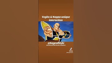 Vegito & Nappa unique interaction #dragonball #dragonballz #dragonballsparkingzero #shorts