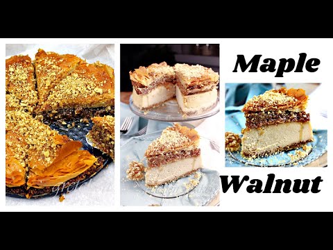 Vegan Maple Walnut Baklava Cheesecake || Gretchen's Vegan Bakery