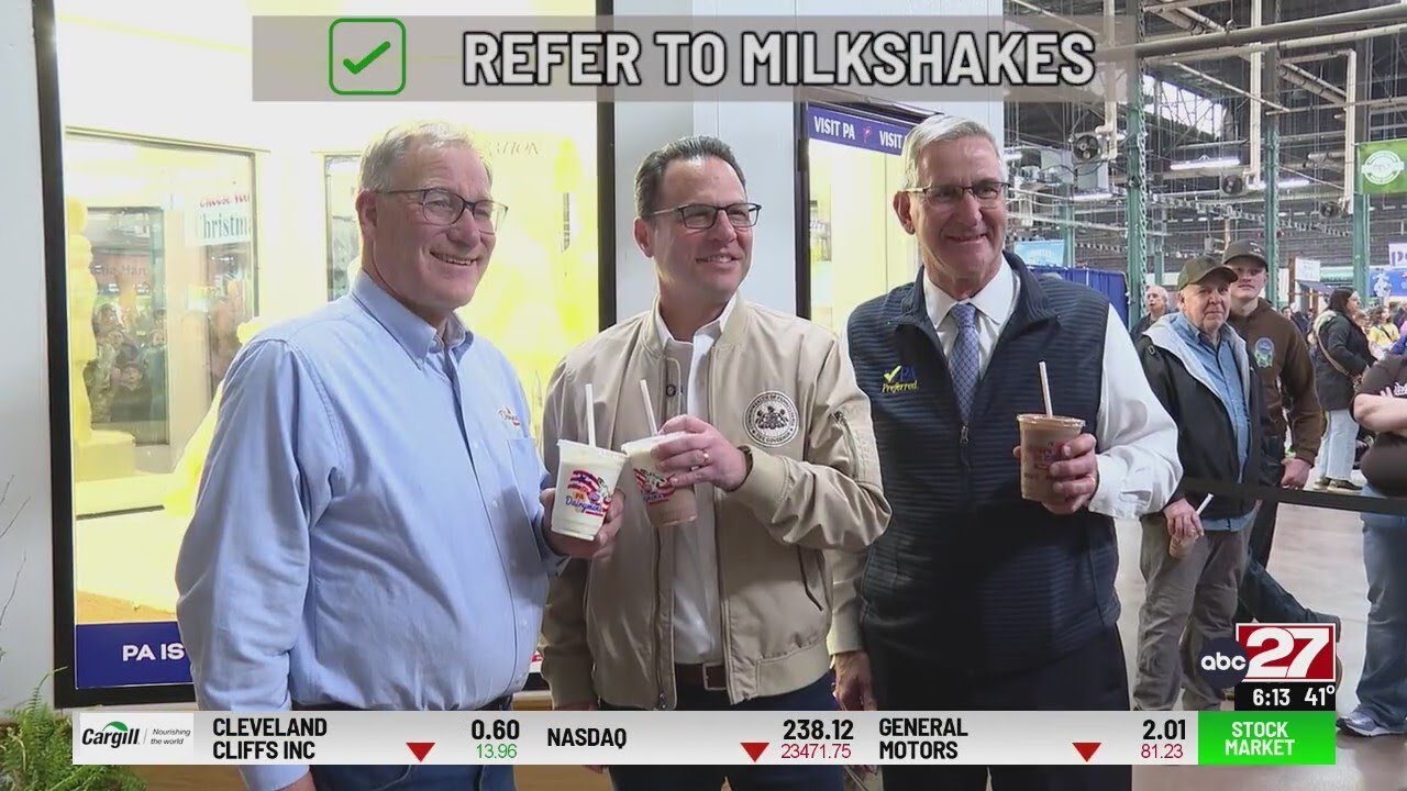 Shapiro shakes hands, shuns politics at Pennsylvania Farm Show