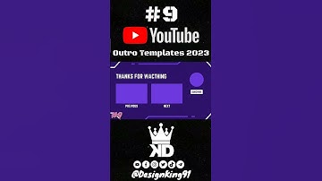 YouTube Outro Templates 9 For YouTube Channels 2023 No Text+ No Copyright + Free Download