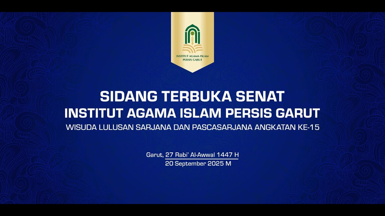 WISUDA LULUSAN SARJANA DAN PASCASARJANA ANGKATAN XV - IAIPI GARUT