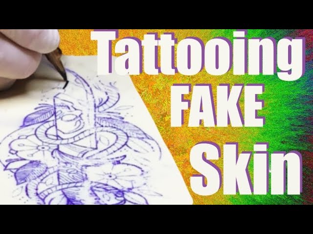 ✓ HOW TO TATTOO FAKE SKIN!! FOR BEGINNERS 👀 