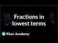 Thumbnail image for Fractions in lowest terms