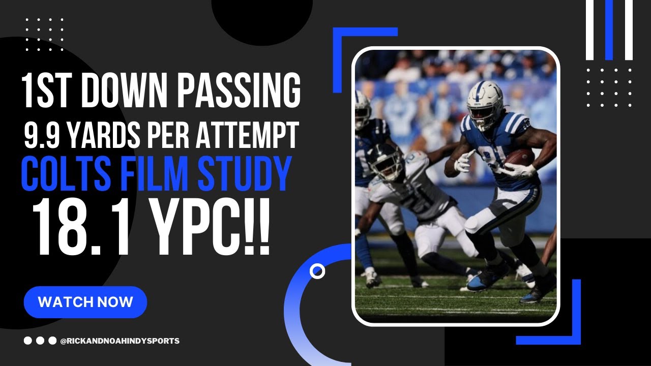 9.9 PASSING YARDS PER ATTEMPT ON FIRST DOWN!! COLTS VS TITANS FILM
