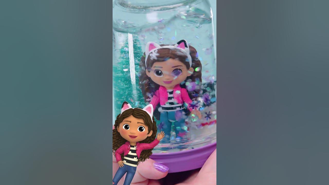 Gabby's Dollhouse Glitter Snow Globe DIY Netflix Jr shorts YouTube