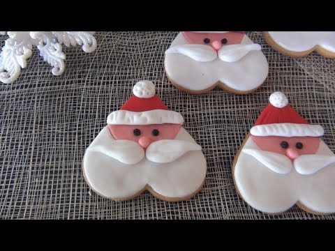 Biscotti Di Natale Youtube.Biscotti Babbo Natale Ricetta Facile E Veloce Youtube