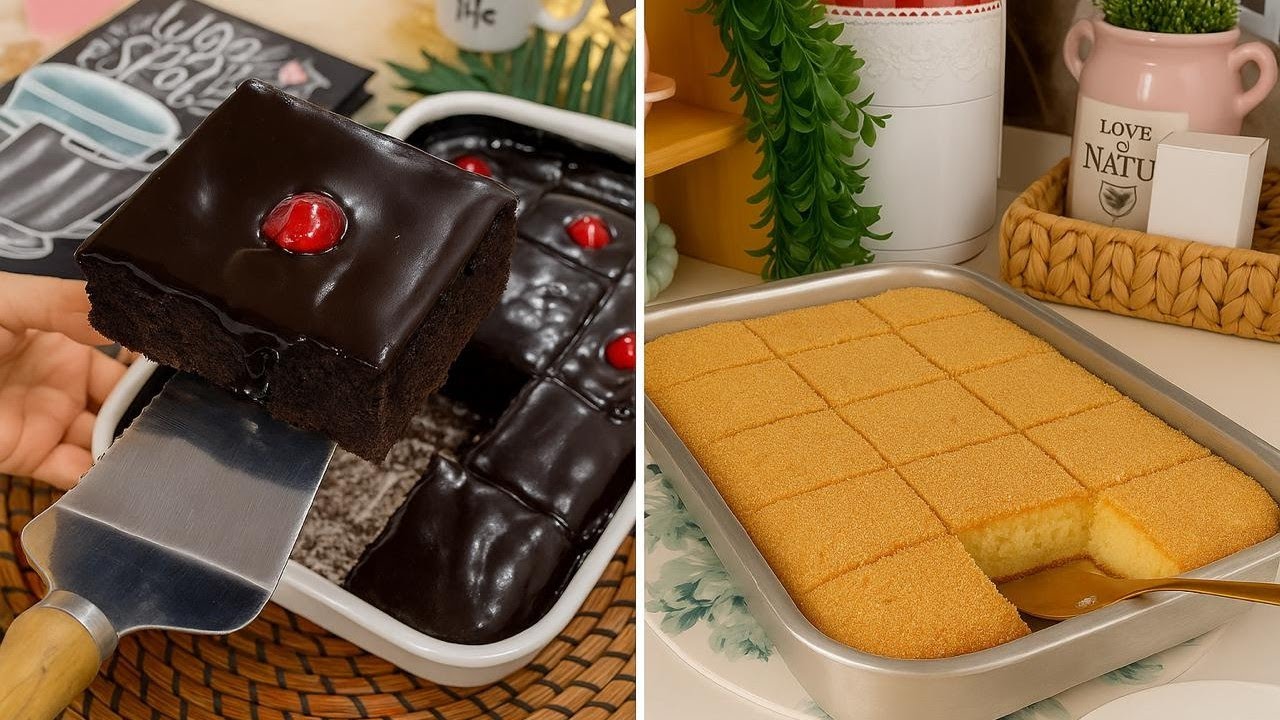 وداعاً لفشل الكيك بعد كده ‼️ أنجح وصفتين للكيك هتعمليهم في دقايق بحجم عائلي وقوام اسفنجي 