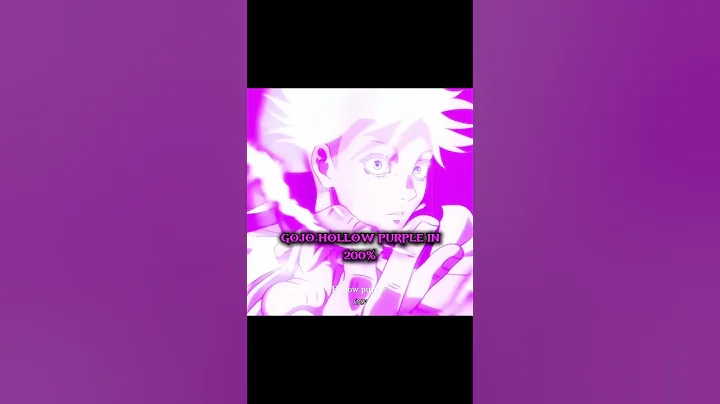 Gojo hollow purple in 200%🥶 #gojo #jujutsukaisen #animeedit #anime #shortsfeed #shorts
