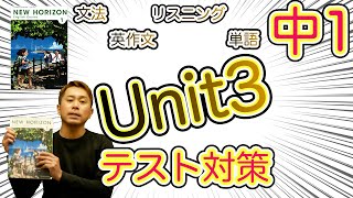 【中1英語】Unit3・文法解説・テスト対策完全版【疑問詞Where・When・How many 名やwant to 〜の使い方など】【ニューホライズン】