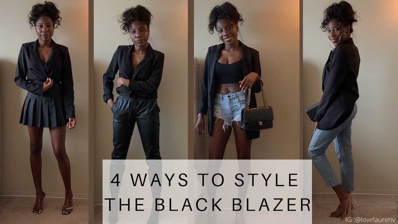 4 Ways To Style a Black Blazer