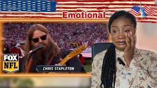 Chris Stapleton Sings the National Anthem at Super Bowl LVII! (REACTION)