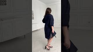Сукня сорочка демісезонна жіноча елегантність та комфорт Sofia SF-174 Темно-синій