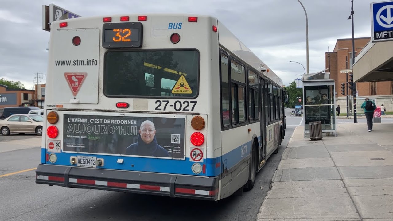 STM Bus # 27-027 {Retired} Ride On The 32 Lacordaire Going South. (2007 ...