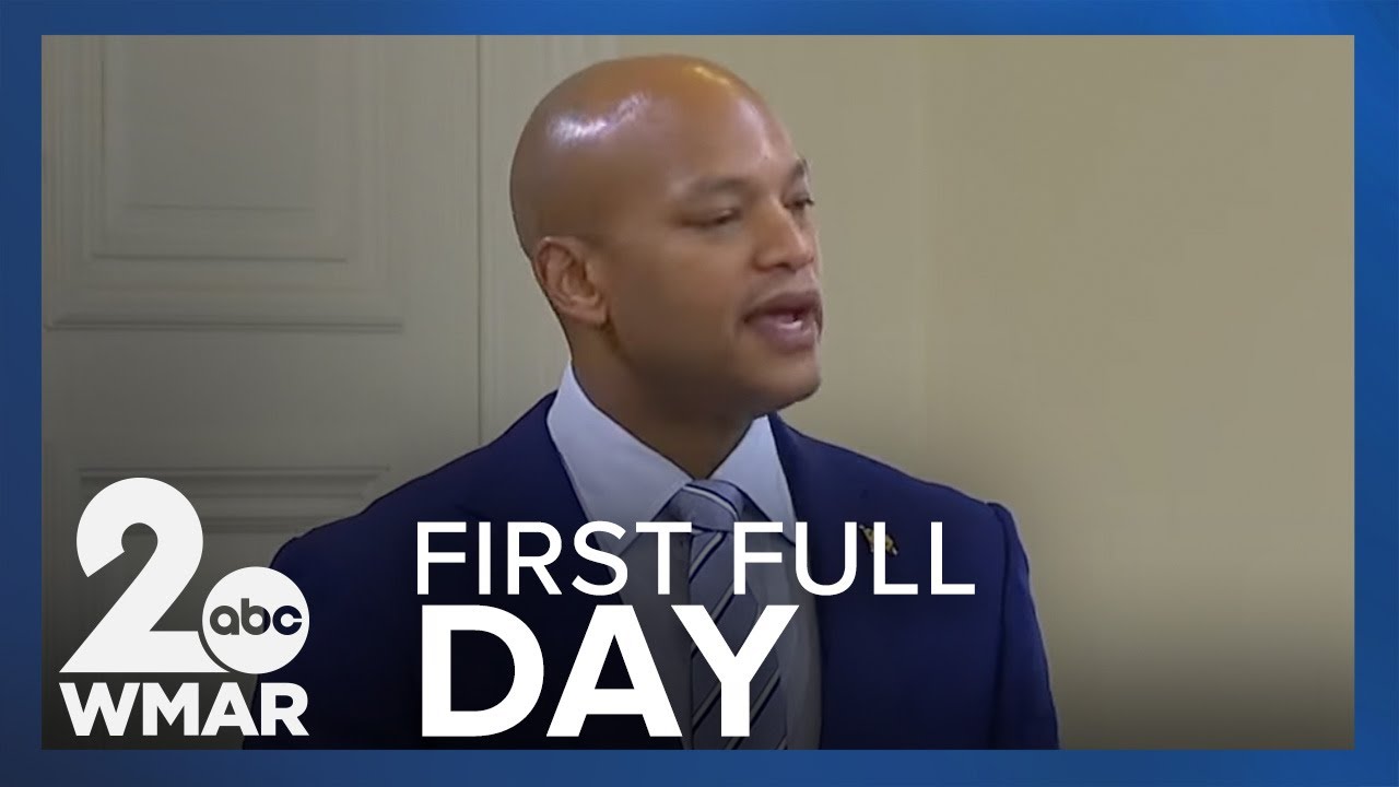 Governor Wes Moore gets right to work on day 1 - YouTube