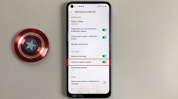Real time network speed on OPPO A54 Android 10