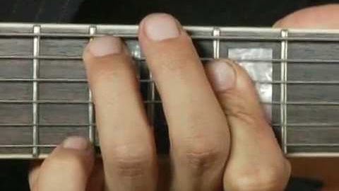 1st Inversion of D Major Guitar Chord on the Middle Bottom Strings