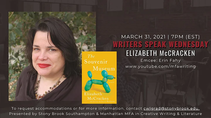 WRITERS SPEAK WEDNESDAY: ELIZABETH McCRACKEN