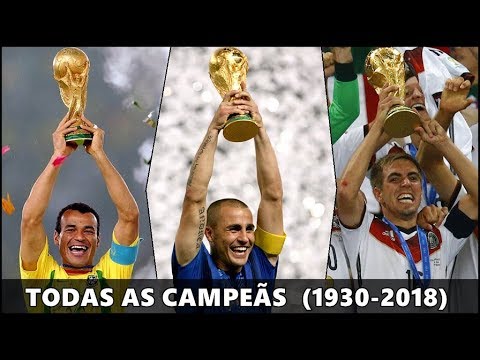 CAMPEÕES DA COPA DO MUNDO DE FUTEBOL (1930-2018) - FRANÇA CAMPEÃ