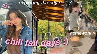 FALL DAYS IN MY LIFE 2022 ✧ school, baking, skincare, and more !