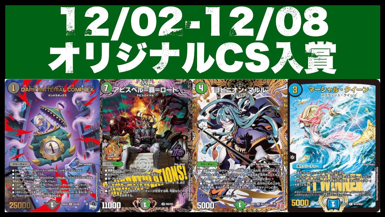 デュエマ オリジナルCS】「入賞数ランキング(8/17～8/18)」 新