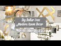 DIY Dollar Tree / Gold Modern Wall Art / Glam Room Decor Ideas