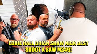 Eddie Hall Brian Shaw Nick Best Use Heavy Weaponry!