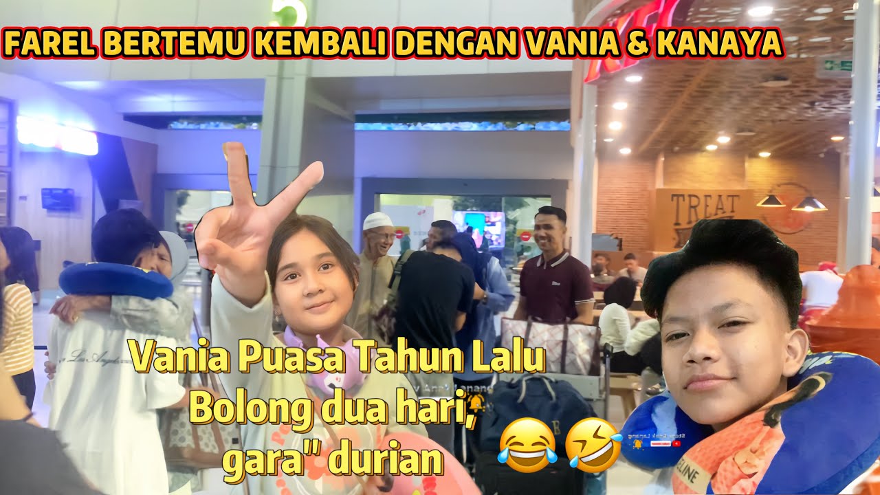 FAREL PRAYOGA KE BANDARA JEMPUT VANIA & KEL OM RAIS