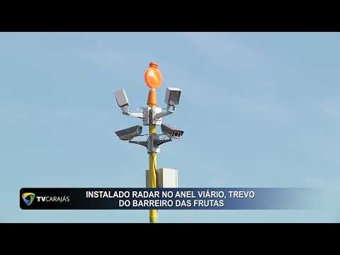 Instalado radar no Anel Viário, trevo do Barreiro das Frutas