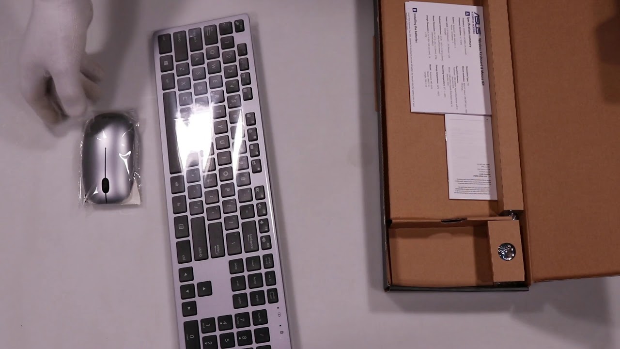 Unboxing W5000 Wireless Key Board And Mouse Set Youtube