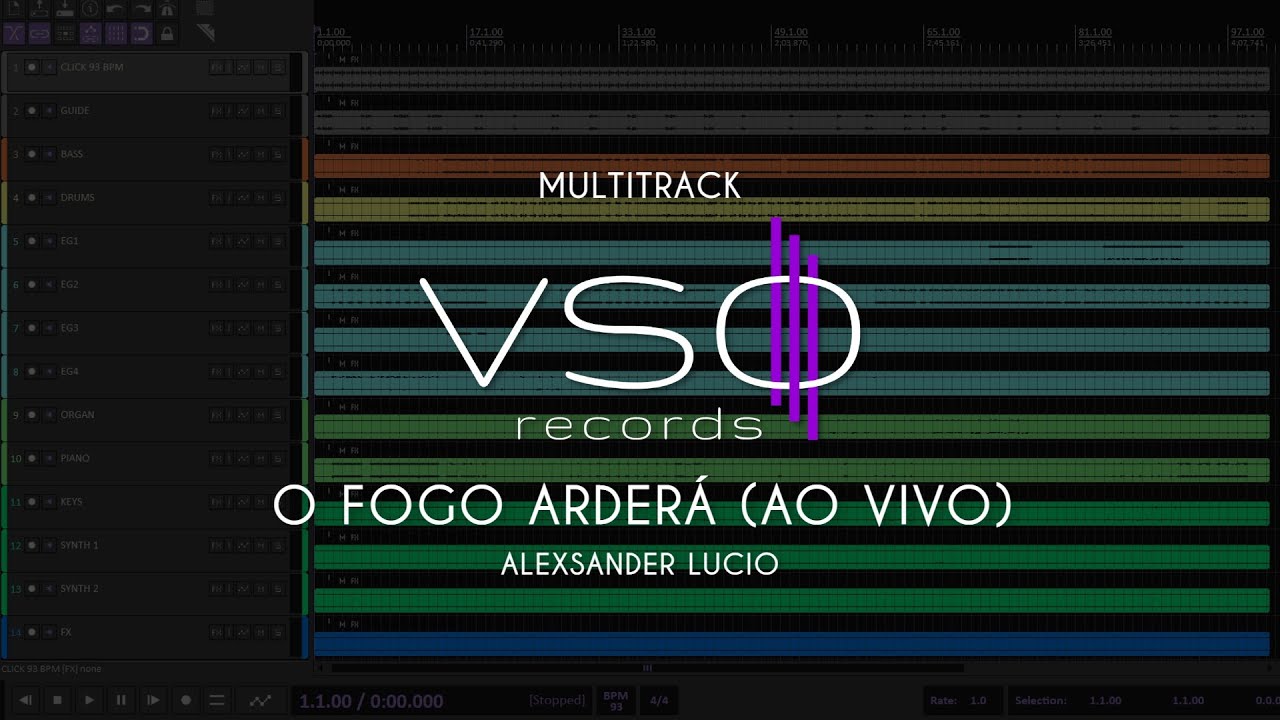 MULTITRACK - O Fogo Arderá (Ao Vivo) - Alexsander Lucio