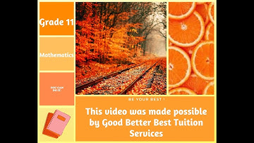 Grade 11 Maths: General Solution Lesson 1