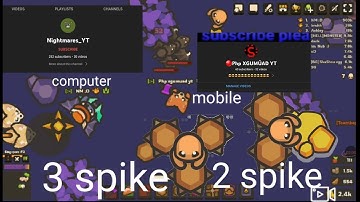 Taming.io how to 3 and 2 spike in mobile🤘🤘