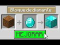 Minecraft pero puedo mejorar cualquier bloque  reto invictor y los compas