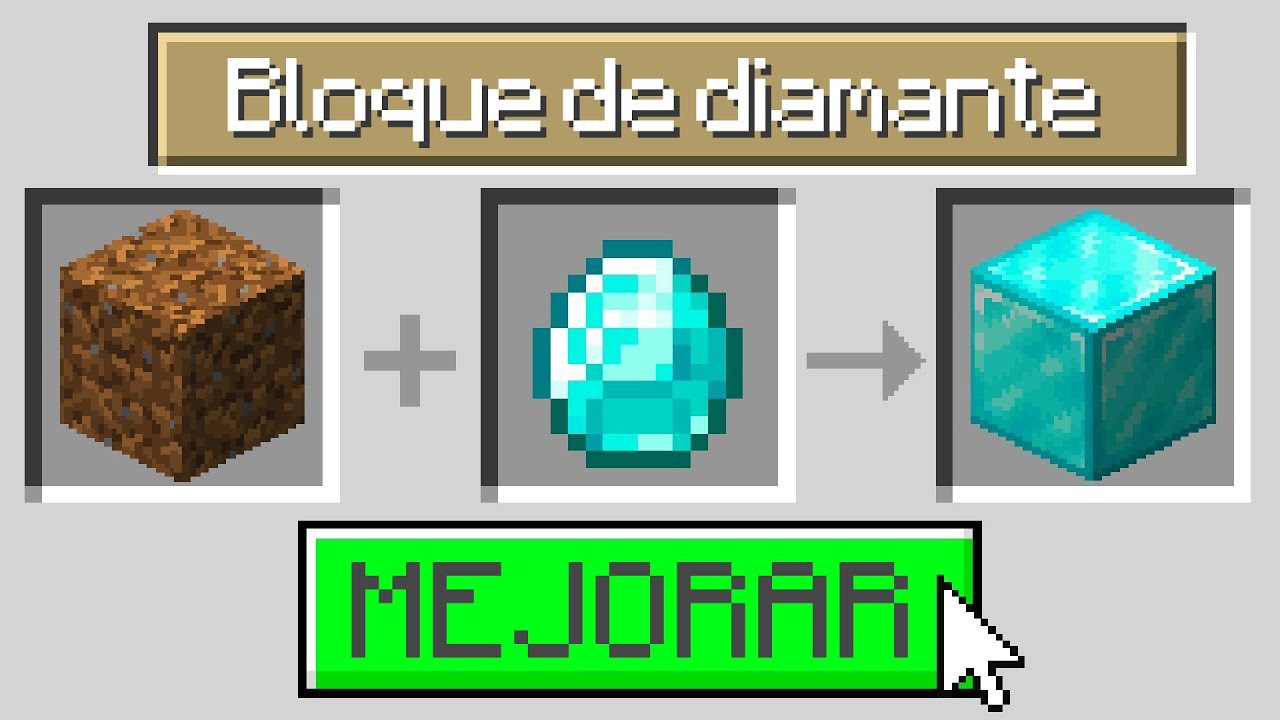 Minecraft PERO puedo MEJORAR CUALQUIER BLOQUE  RETO INVICTOR y LOS COMPAS