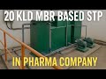 20 KLD MBR STP Installed in Pharma Industry | Compact & Efficient Sewage Treatment