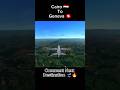 Cairo to Geneva 🇪🇬✈️🇨🇭 | Stunning Takeoff & Alpine Landing #viral #shorts #aviation #landing