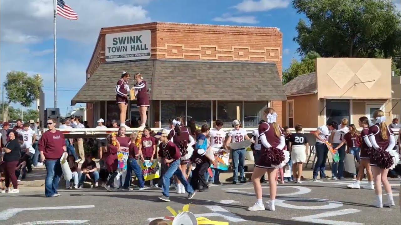 Swink Lions Pep Rally in Downtown Swink, Colorado on Oct 12