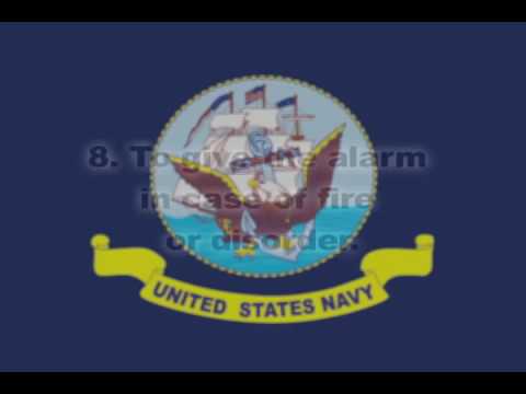 11 General Orders of a Sentry Navy version wMP3