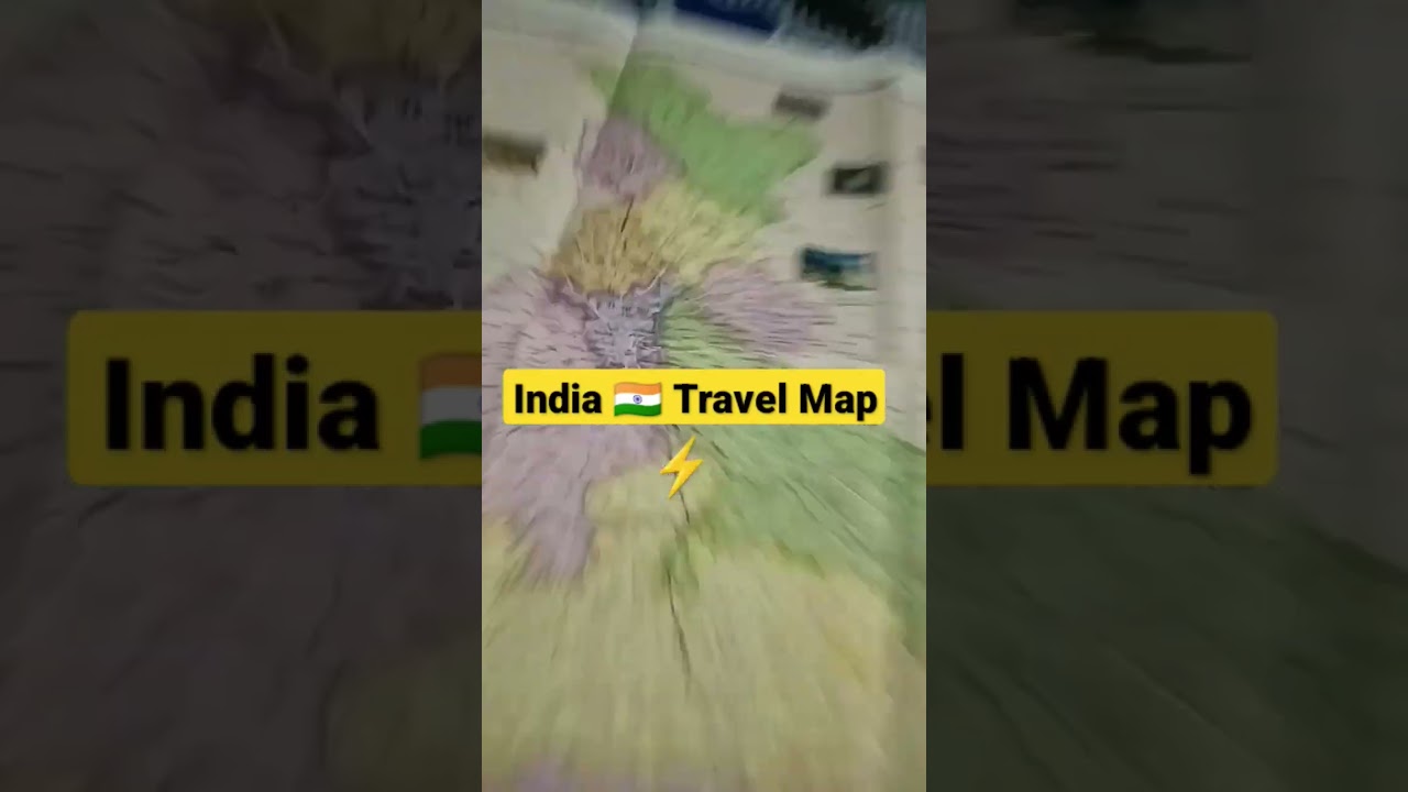 Travel Map Of India 🇮🇳 #map #india #travel #travelshorts