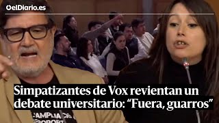 Simpatizantes de VOX REVIENTAN un DEBATE universitario en CATALUNYA