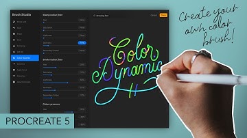 How to create a Color Dynamics Brush [Procreate 5]