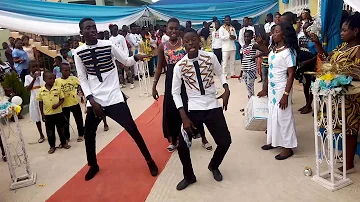 Akwasi Reagan  , Kwaku Nyame and Maame Yaa performing at a friend's engagement