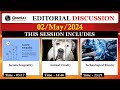 2 may 2024  editorial discussion  technological rivalry animal cruelty income inequality