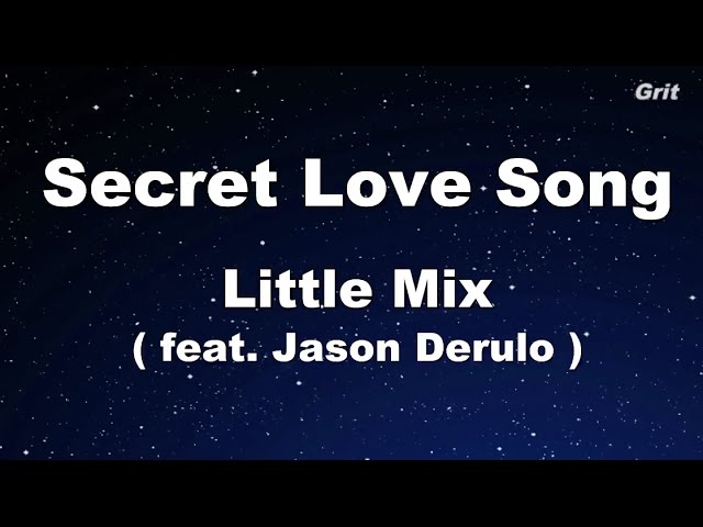 Secret Love Song - Little Mix Karaoke【No Guide Melody】 class=