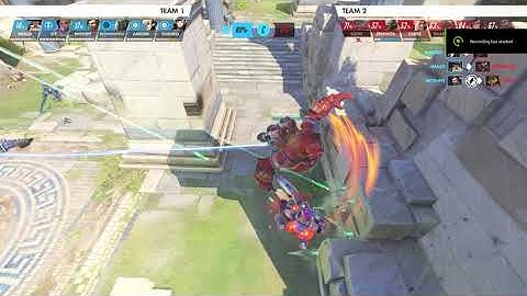 Overwatch - Bot Cheating Mid-Air Logic (Replay Moment - Hard Bots)