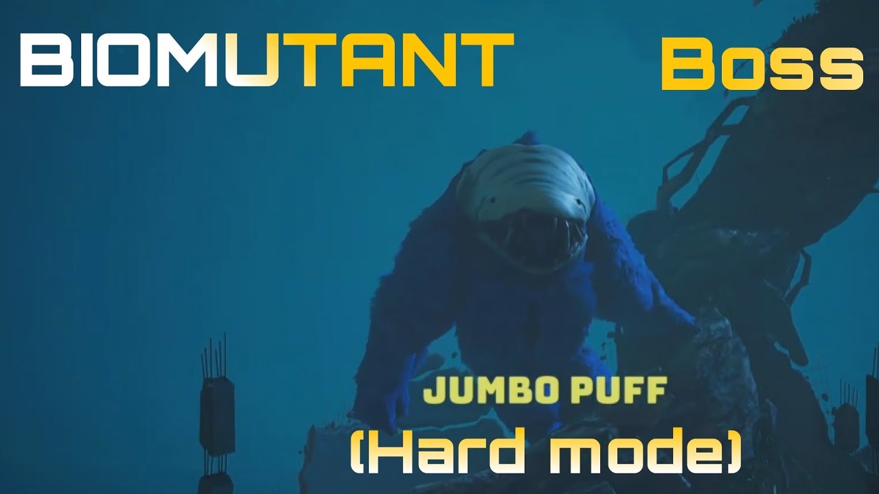 Biomutant - The Jumbo Puff boss fight & Snack-Time trophy. (Hard Mode)