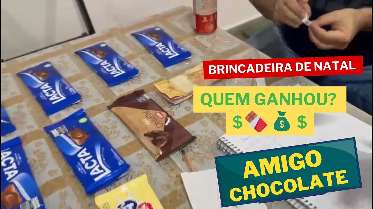 BRINCADEIRA DE NATAL | AMIGO CHOCOLATE COM DINHEIRO - YouTube