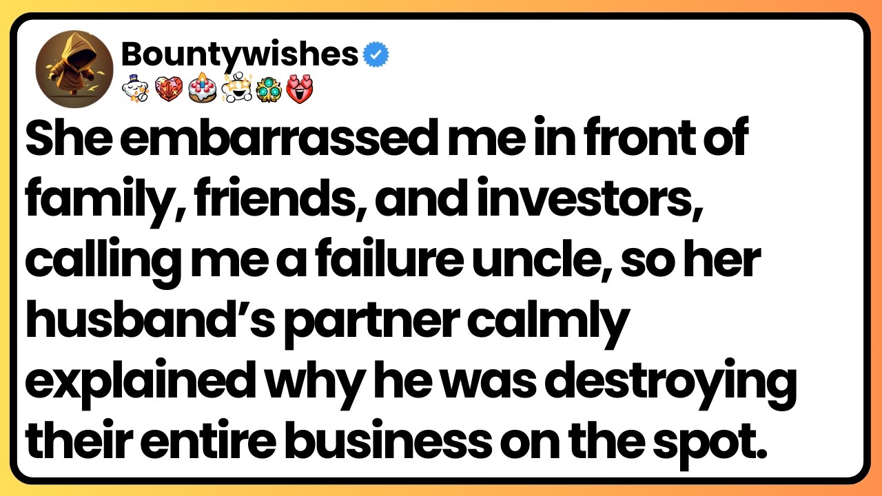 At my cousin’s baby shower, she mocked me—then her husband’s partner withdrew everything.