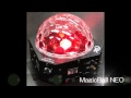 圧倒的臨場感！LEDミラーボール「MagicBall NEO」｜カラオケの演出照明に最適！オート完全調光で、ステージで歌っているかのようなLEDライトです。