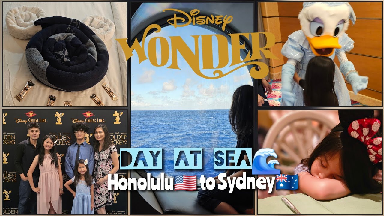 DISNEY WONDER 2025 - South Pacific Cruise🌊 Day at SEA (Tour of Deck 10) & Tiana's Place Dining 🍽🪷
